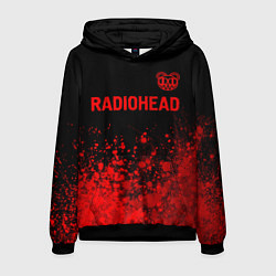 Мужская толстовка Radiohead - red gradient посередине