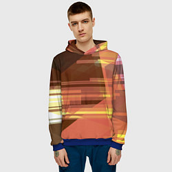 Толстовка-худи мужская Оттенки заката, цвет: 3D-синий — фото 2