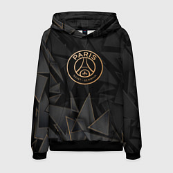Толстовка-худи мужская PSG golden poly, цвет: 3D-черный
