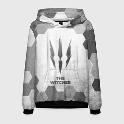 Толстовка-худи мужская The Witcher - white gradient, цвет: 3D-черный