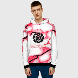 Толстовка-худи мужская Portal storm, цвет: 3D-черный — фото 2