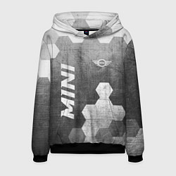 Толстовка-худи мужская Mini - grey gradient вертикально, цвет: 3D-черный