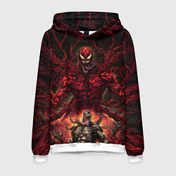 Мужская толстовка Веном в плену Карнажа