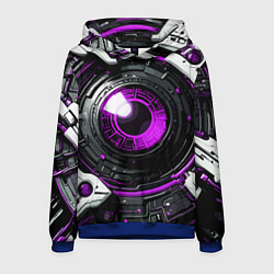 Мужская толстовка Фиолетовая сфера киберпанк