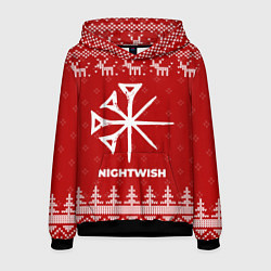 Мужская толстовка Новогодний Nightwish с оленями