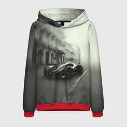 Мужская толстовка Спорткар в серых тонах