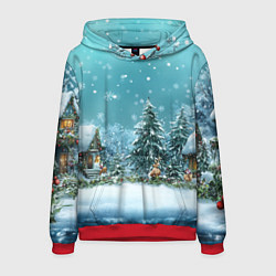 Мужская толстовка Новогодний снегопад