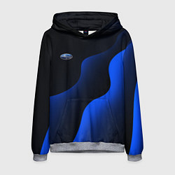 Мужская толстовка Субару - синие волны