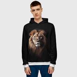 Толстовка-худи мужская Mufasa, цвет: 3D-белый — фото 2