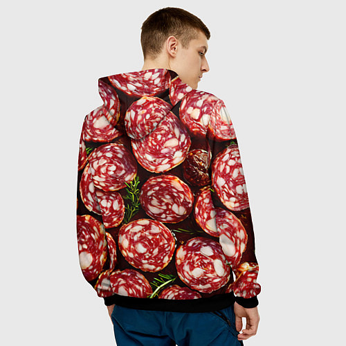 Мужская толстовка Салями / 3D-Черный – фото 4