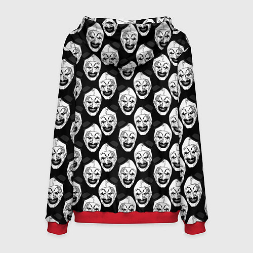 Мужская толстовка Funny terrifier clown Art / 3D-Красный – фото 2
