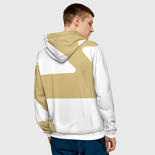 Мужская толстовка Цезарь Кинг - ZZZ / 3D-Белый – фото 4