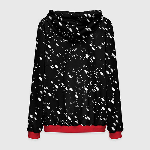 Мужская толстовка Страшный Санта и страшный снеговик / 3D-Красный – фото 2