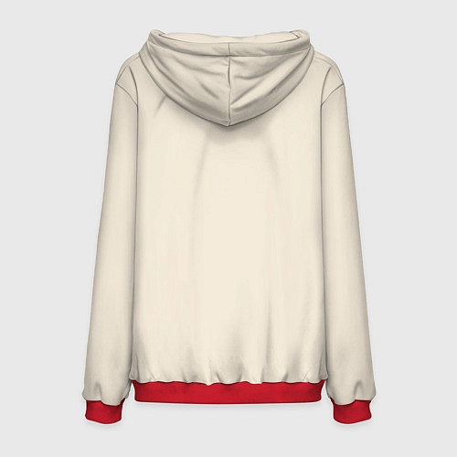 Мужская толстовка Малыш Грогу - Мандолорец / 3D-Красный – фото 2