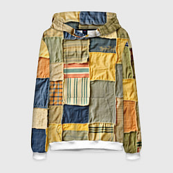 Мужская толстовка Пэчворк в желтых оттенках