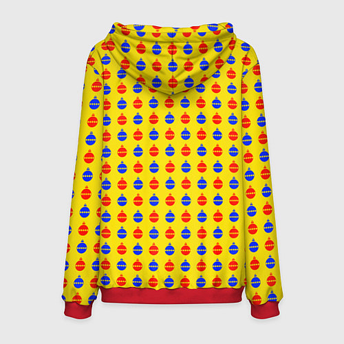 Мужская толстовка Яркие шары / 3D-Красный – фото 2