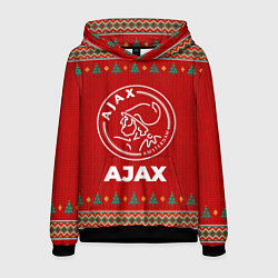 Толстовка-худи мужская Ajax new year, цвет: 3D-черный