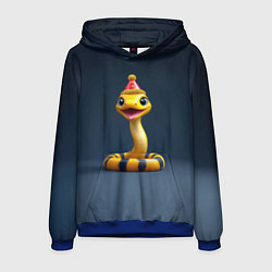 Мужская толстовка Желтая новогодняя змейка