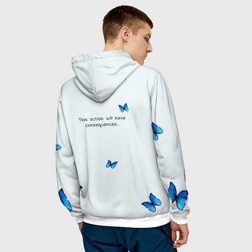 Мужская толстовка Life is strange: double exposure / 3D-Белый – фото 4