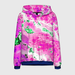 Мужская толстовка Розово-зелёная абстракция