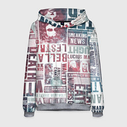 Мужская толстовка Паттерн газеты - Гарри Поттер Сириус Блэк и Люциус