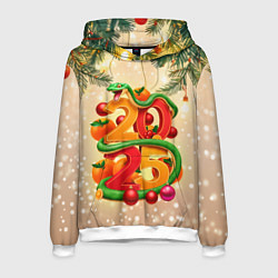 Мужская толстовка Веселая змея 2025