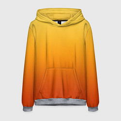 Мужская толстовка Градиент мягкий жёлто-оранжевый