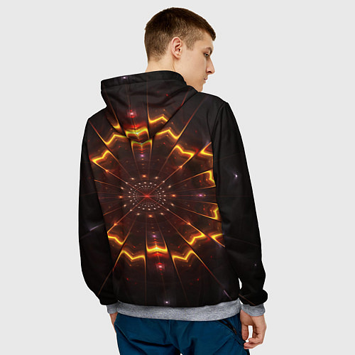 Мужская толстовка Психоделика узор текстура / 3D-Меланж – фото 4