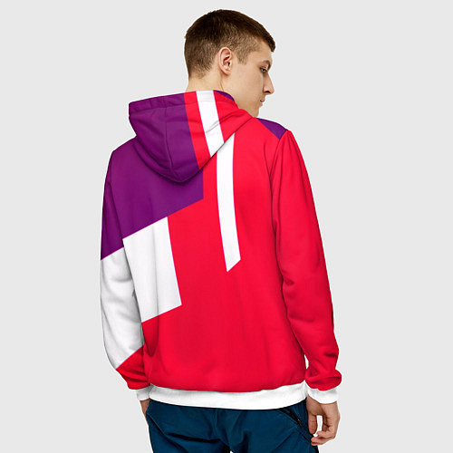 Мужская толстовка BMW geometry sport / 3D-Белый – фото 4