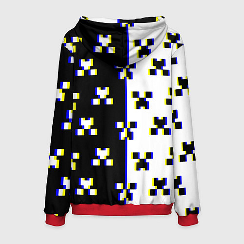 Мужская толстовка Warthunder x minecraft / 3D-Красный – фото 2