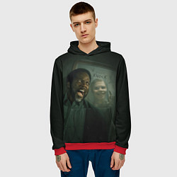 Толстовка-худи мужская Извне тук-тук, цвет: 3D-красный — фото 2