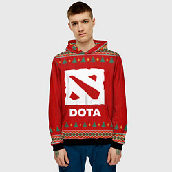 Толстовка-худи мужская Dota new year, цвет: 3D-черный — фото 2
