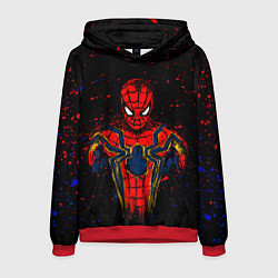 Мужская толстовка Человек паук краски
