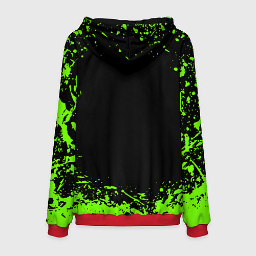 Мужская толстовка Quake кислотные краски / 3D-Красный – фото 2