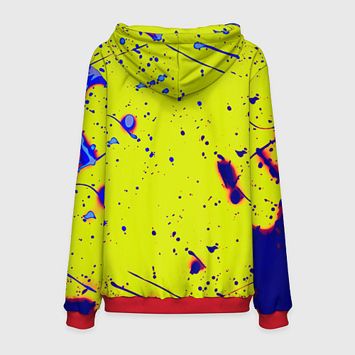 Мужская толстовка Monster energy краски / 3D-Красный – фото 2