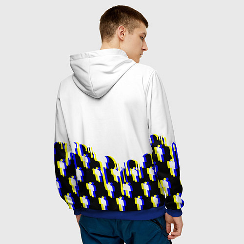 Мужская толстовка Linkin park human / 3D-Синий – фото 4