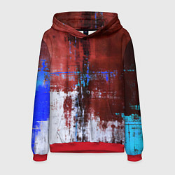 Мужская толстовка Ржавчина красно-белая