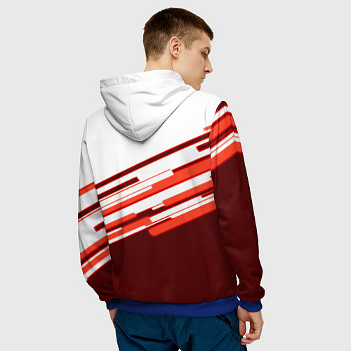 Мужская толстовка Portal geometry game / 3D-Синий – фото 4