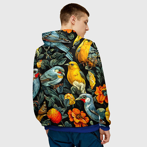 Мужская толстовка Кукушки / 3D-Синий – фото 4