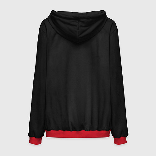 Мужская толстовка Город 17 - граффити / 3D-Красный – фото 2