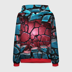 Мужская толстовка Объемные слои разбитых плит