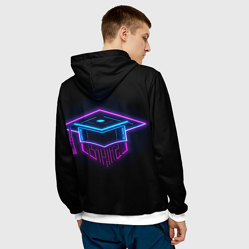 Мужская толстовка Неоновый магистр / 3D-Белый – фото 4