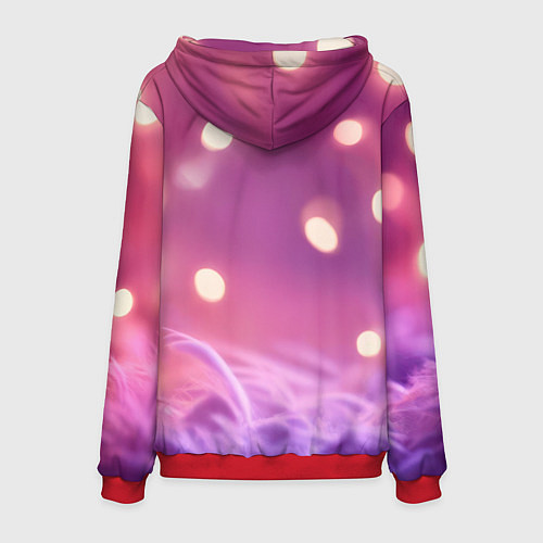 Мужская толстовка Милый грызун с сердечком / 3D-Красный – фото 2