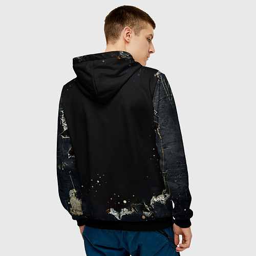 Мужская толстовка Медведь бурый / 3D-Черный – фото 4