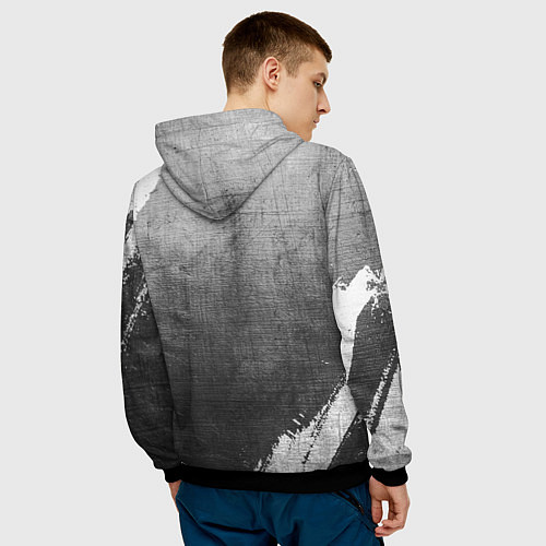 Мужская толстовка Hunter x Hunter - grey gradient / 3D-Черный – фото 4