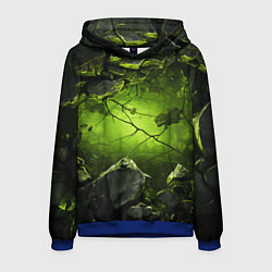 Мужская толстовка Зеленые разбитые плиты