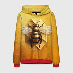 Мужская толстовка Пчела на золоте
