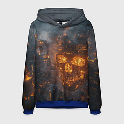 Мужская толстовка Череп - огонь