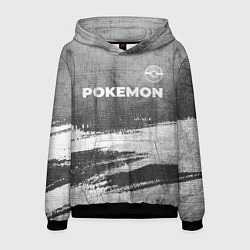 Мужская толстовка Pokemon - grey gradient посередине