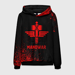 Мужская толстовка Manowar - red gradient